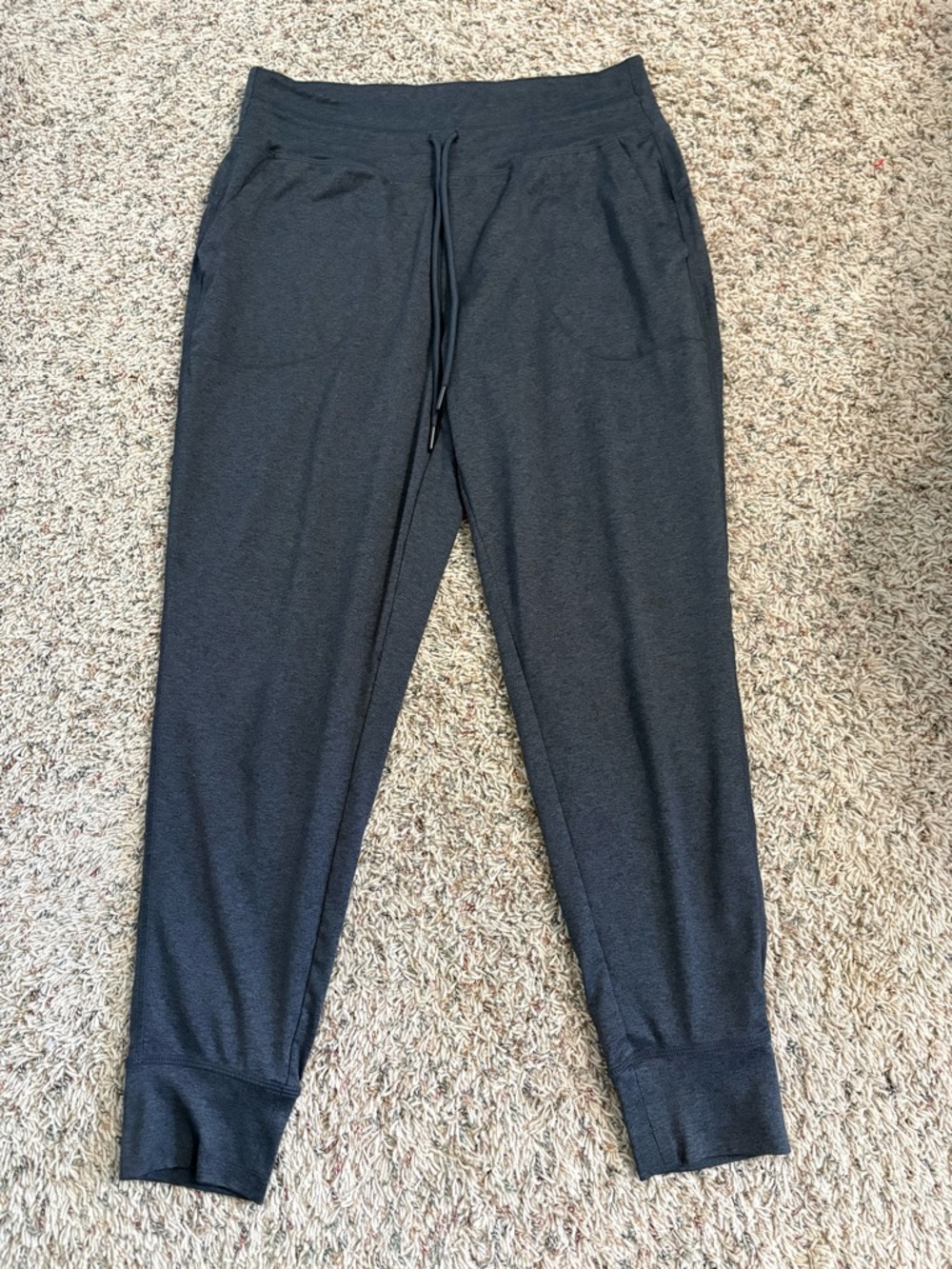 Lole Women’s Charcoal Drawstring Jogger Pants Size Medium